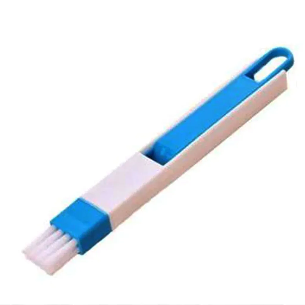 0850 2 in 1 Multi-Function Plastic Window Slot Keyboard Wardrobe Dust Removal Cleaning Brush