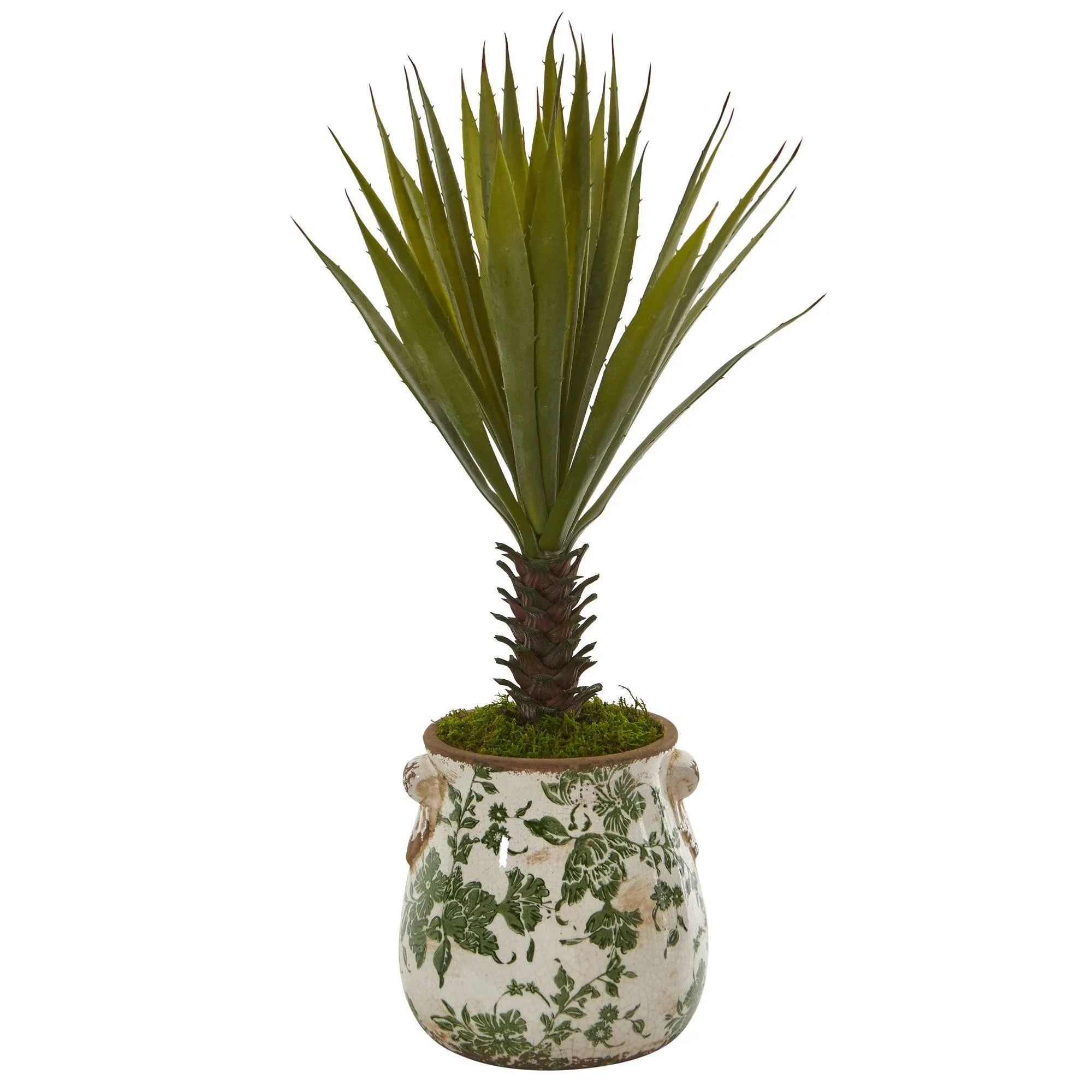 21” Spiky Agave Artificial Plant in Floral Planter