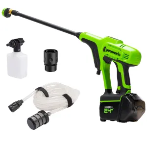 24V 600 PSI 0.8 GPM Cold Water Cordless Power Cleaner (Tool Only)