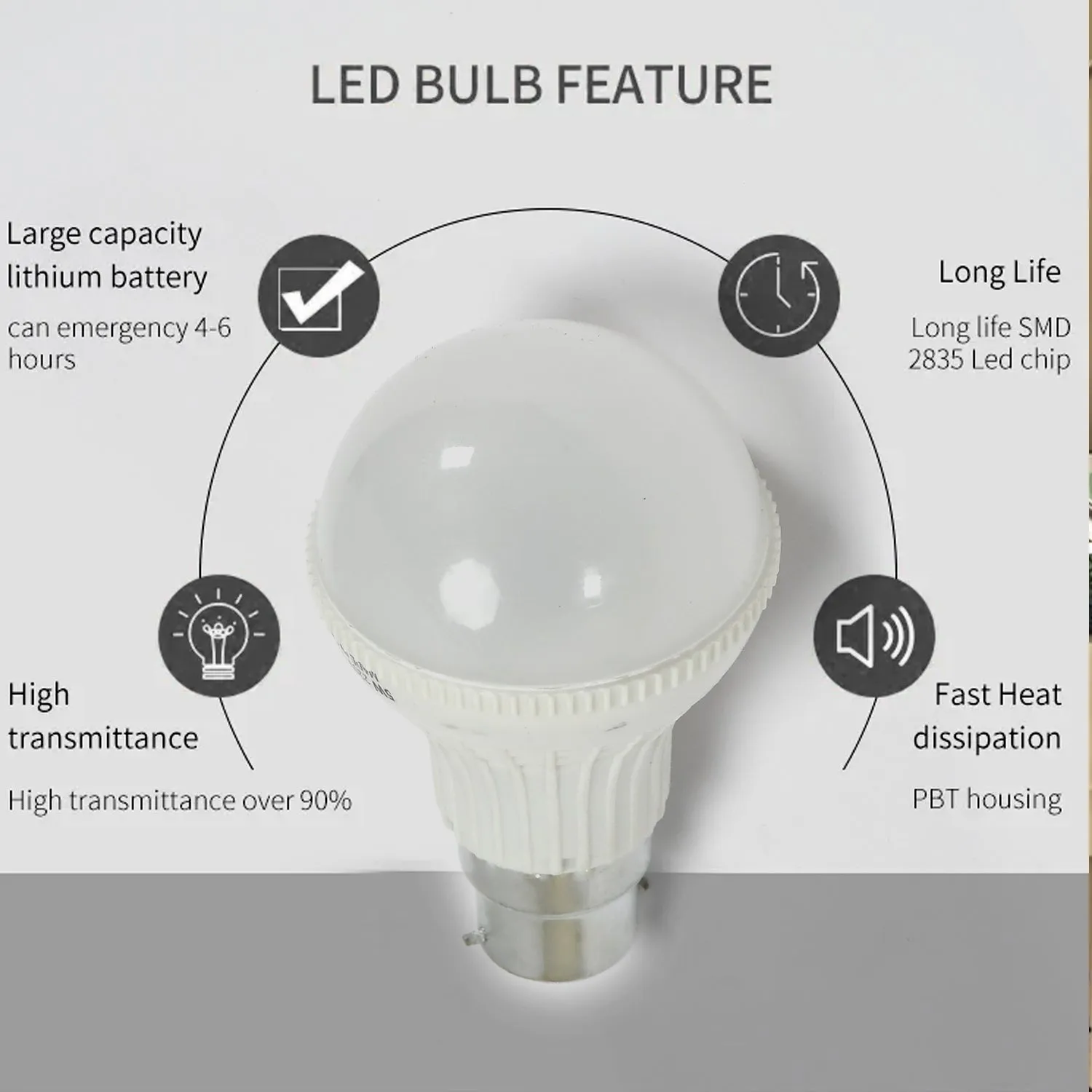 6567 Led Bulb 5w Heavy Duty Lamp For Indoor & Outdoor Use Bulb