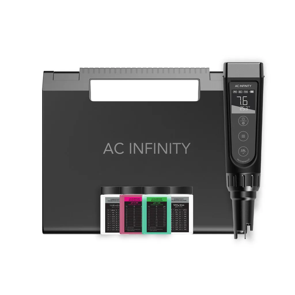 AC Infinity All-In-One Nutrient Pen Meter | Ph, EC, TDS, Temp and Salinity (AC-PHM7)