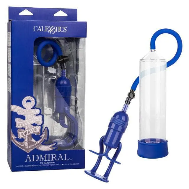 Admiral Sta-Hard Master Grip Handle Penis Enhancement Pump Blue