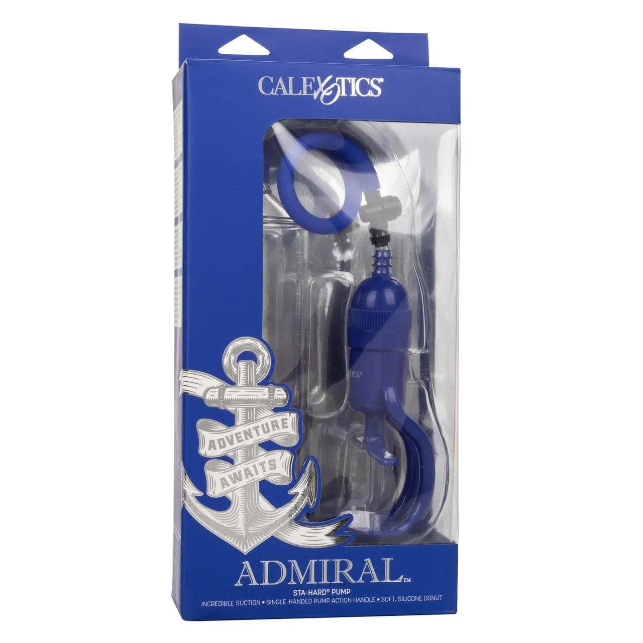 Admiral Sta-Hard Master Grip Handle Penis Enhancement Pump Blue