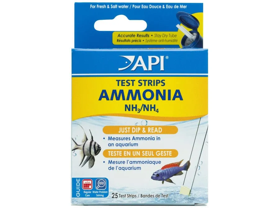 API Ammonia NH3/NH4 Test Strips, 25 count