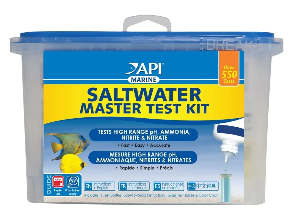 API Saltwater aquarium master test kit, 550 count