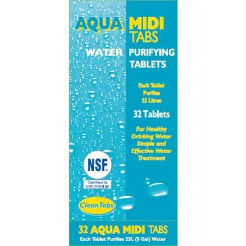 Aqua Midi Tabs - Water Purifying Tablets