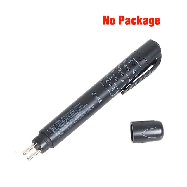 Auto Liquid Testing Brake Fluid Tester Pen for DOT3/DOT4 5 LED Indicator Display Brake Oil Test Quality Check Car Accessories