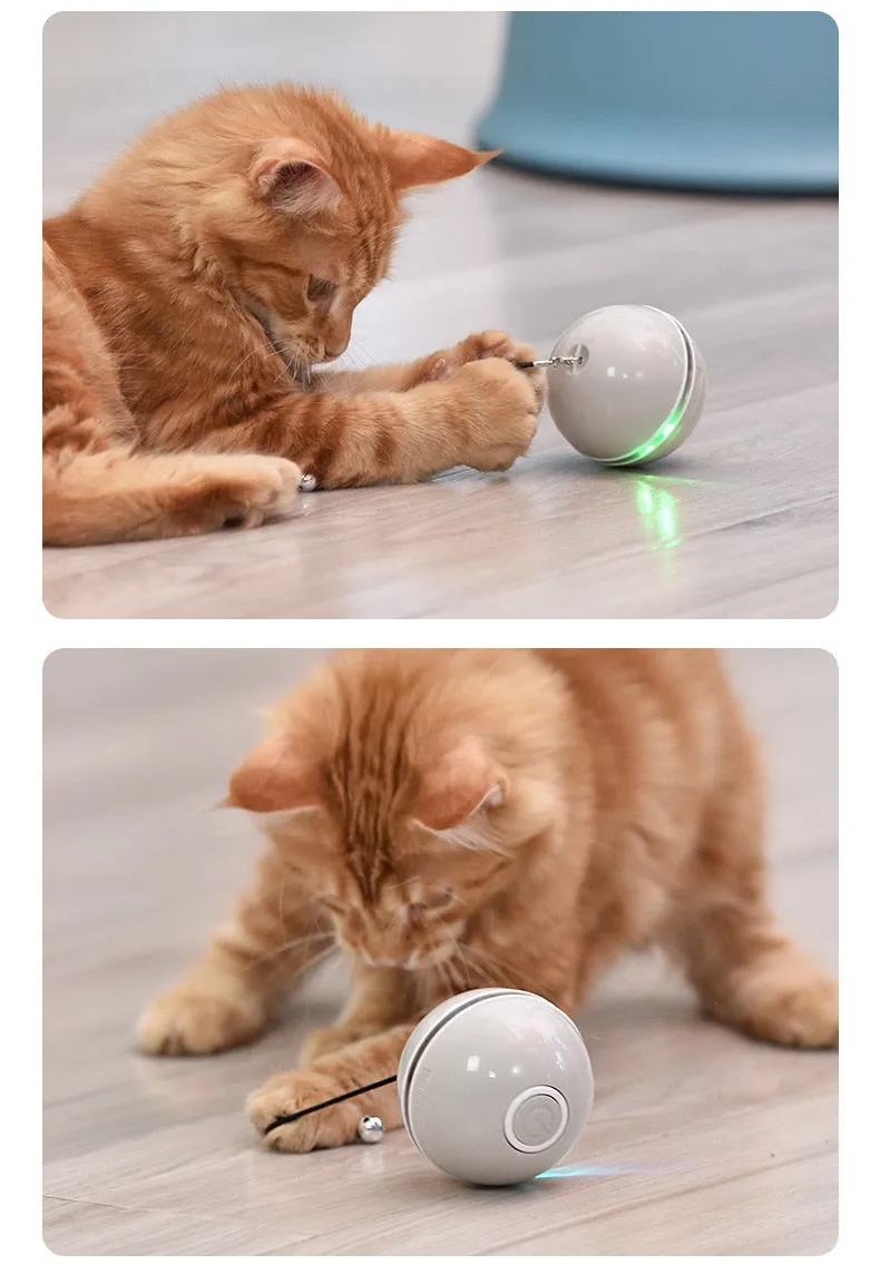 Automatic Rolling Smart Ball w/ Lights (USB Rechargeable) for Cats