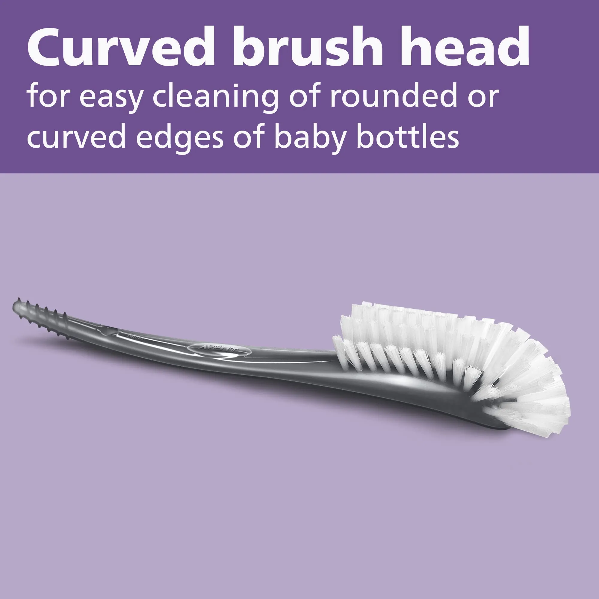 AVENT Baby Bottle and Nipple Brush - Grey