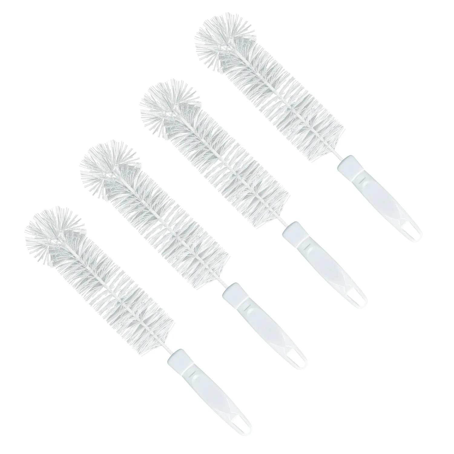 Bottle Brush, w/ Durable Poly Fiber Bristles - 4 Pack