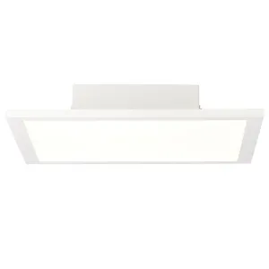 Brilliant 1 Light 18W Buffi LED Ceiling Mounting Panel - White & Cold White | G90355A85