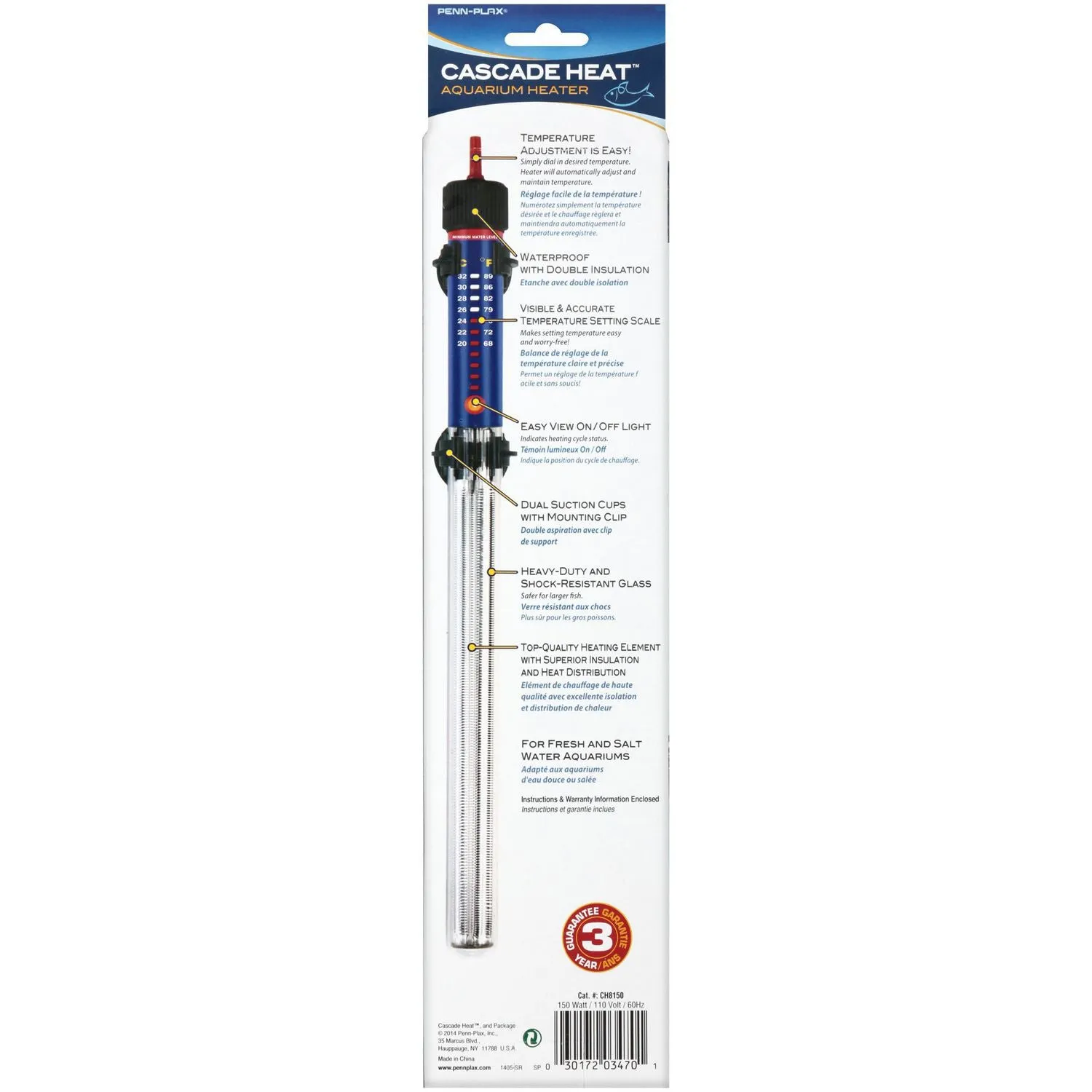 Cascade Submersiable Heater 150w