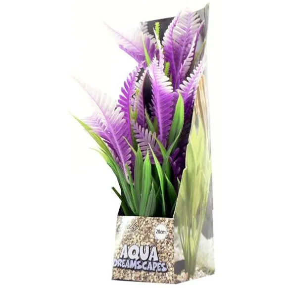 Cheeko Aqua Dreamscapes Aquatic Plant - Lilac Fern 20cm