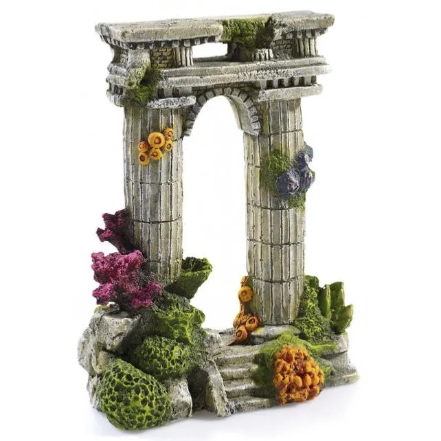 Classic Twin Column Ruin Aquatic Ornament