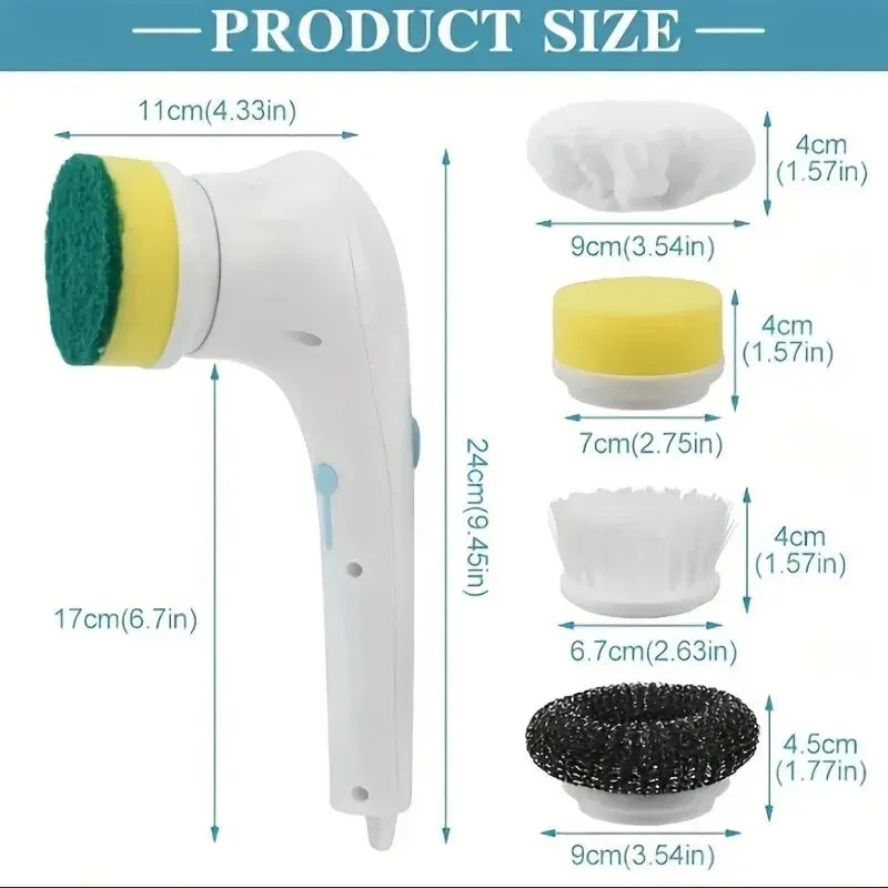 Electric Home Bathroom Cleaning Brush