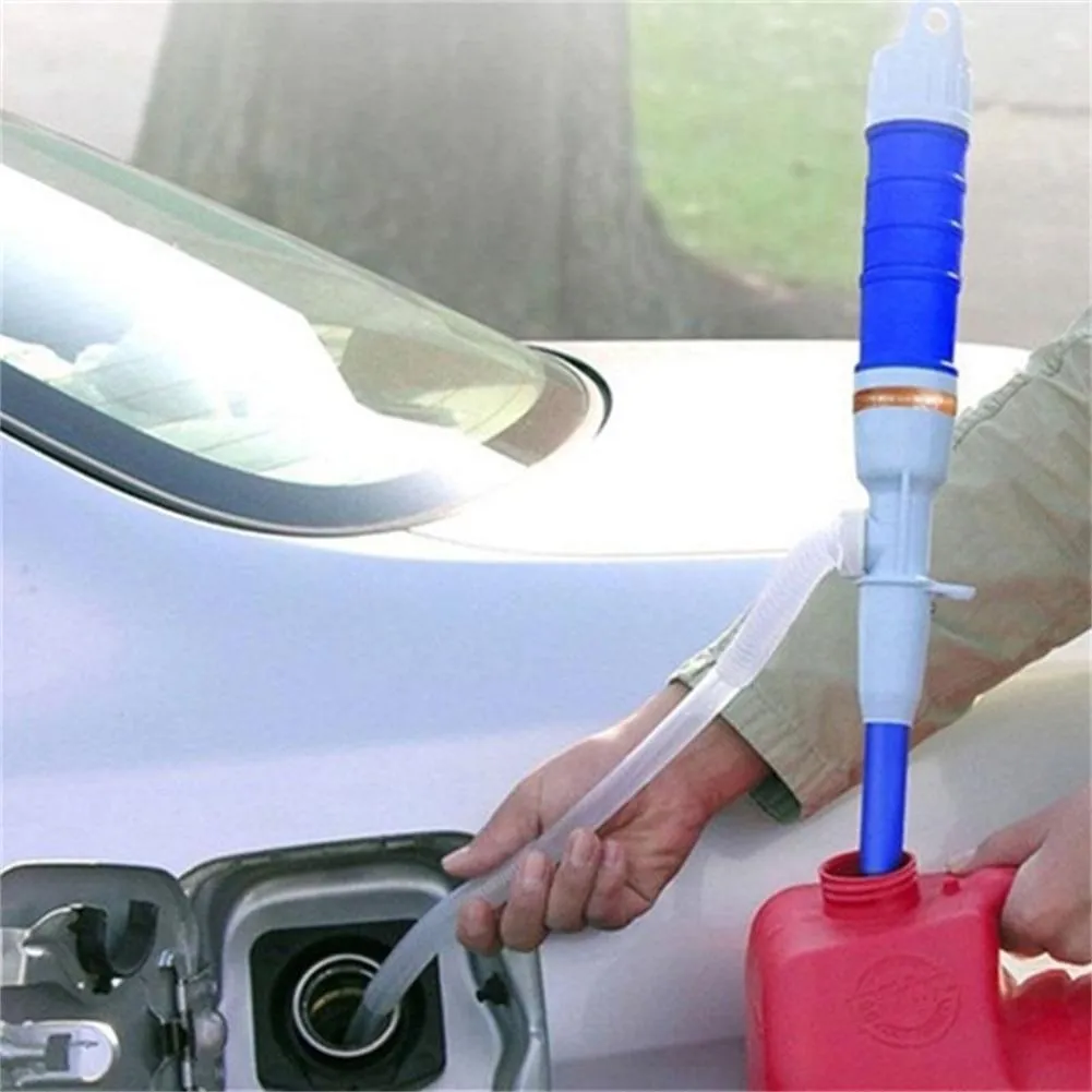 Electric Oil Pump Siphon Liquid Transfer Pump Handheld Pump Battery Operated Water Gas Tools Petrol Fuel Portable Car Siphon