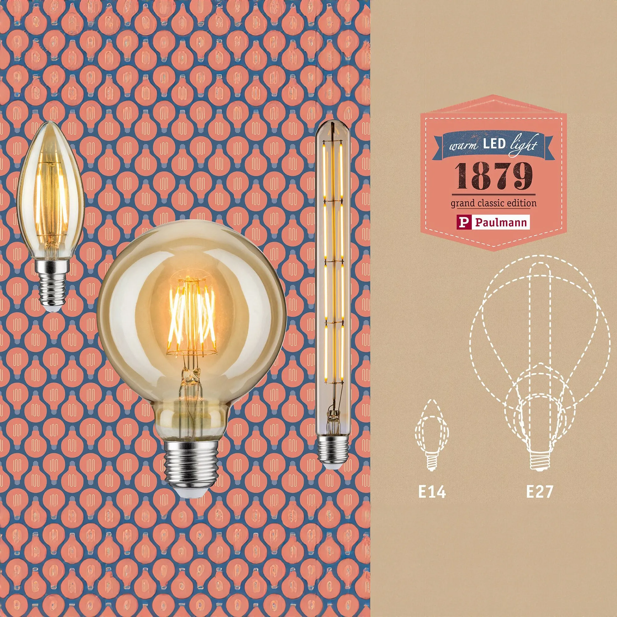 Filament LED Candle Bulb 2W E14