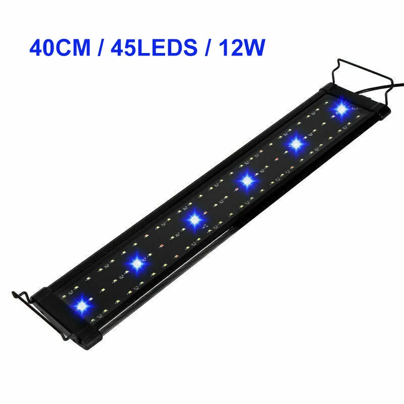 Full Spectrum LED Aquarium Light, 40cm, Adjustable Bracket