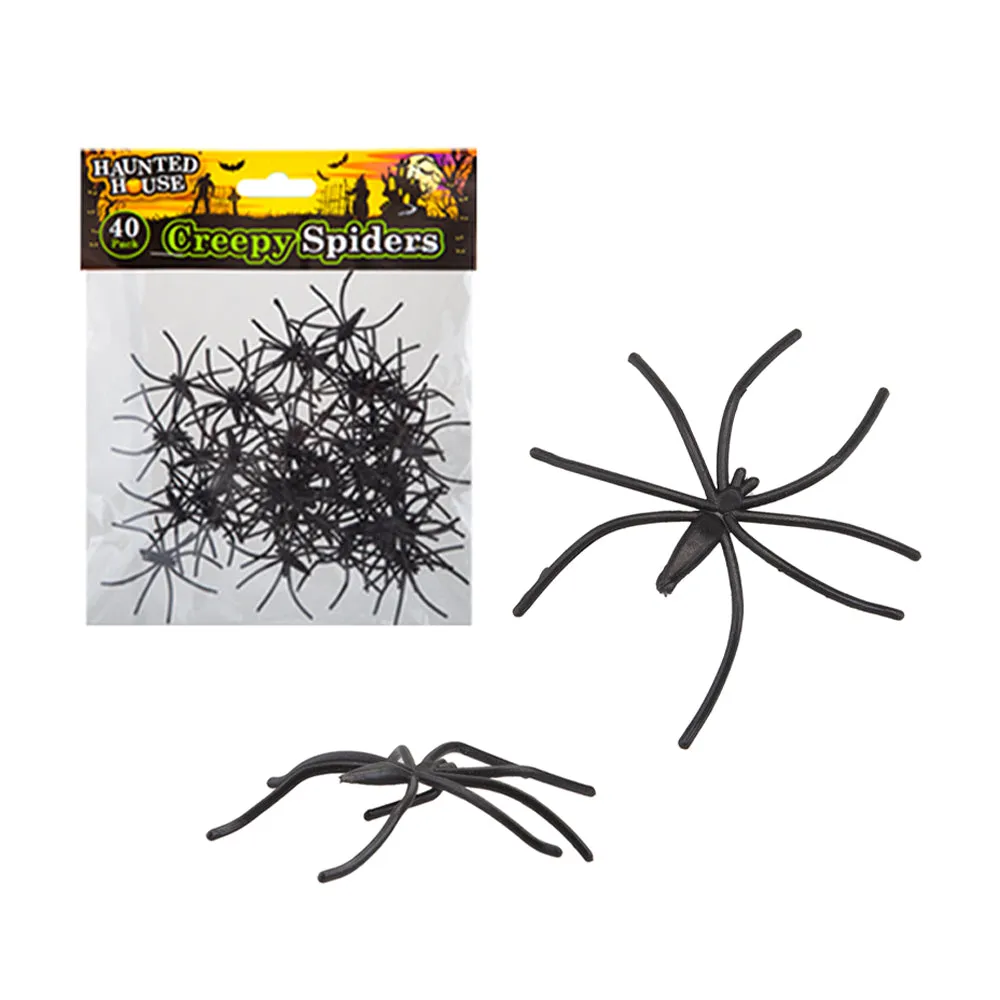 Halloween Creepy Spiders 40pk