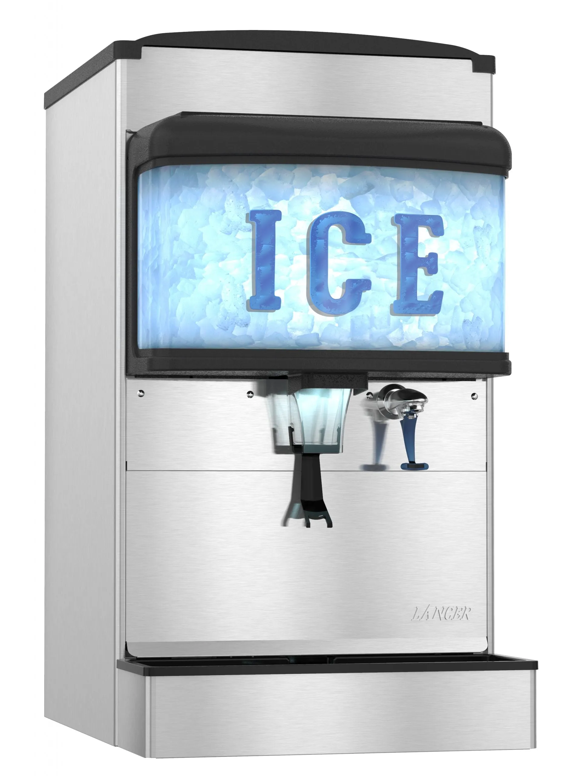 Hoshizaki DM-4420N | 22″ W Countertop Ice and Water Dispenser, 200 lbs capacity