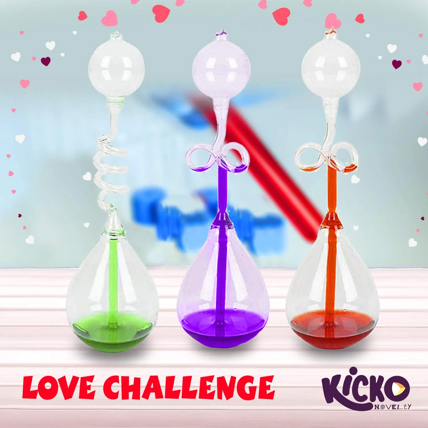 Kicko Love Meter - 6 Pack - Colorful Hand Boilers for Sensory Toys, Multifunctional Tools