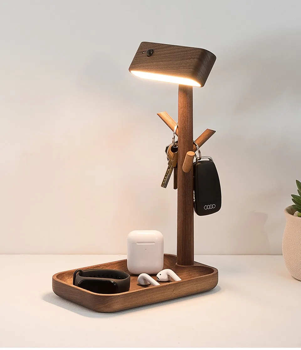 Magnetic Solid Wood Rechargable Induction Light