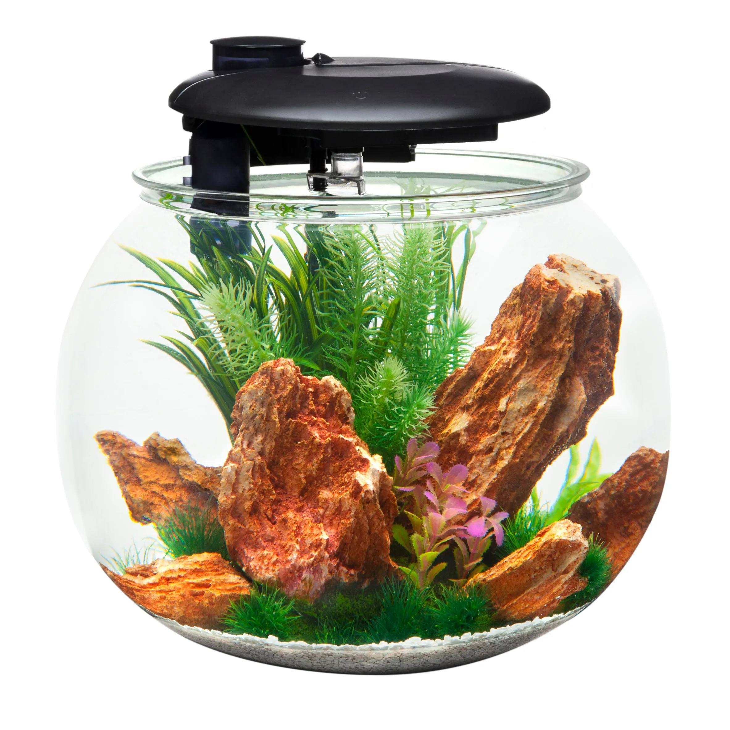 Penn-Plax AquaSphere 360 Polycarbonate Bowl-Shaped Aquarium 24 Gallon