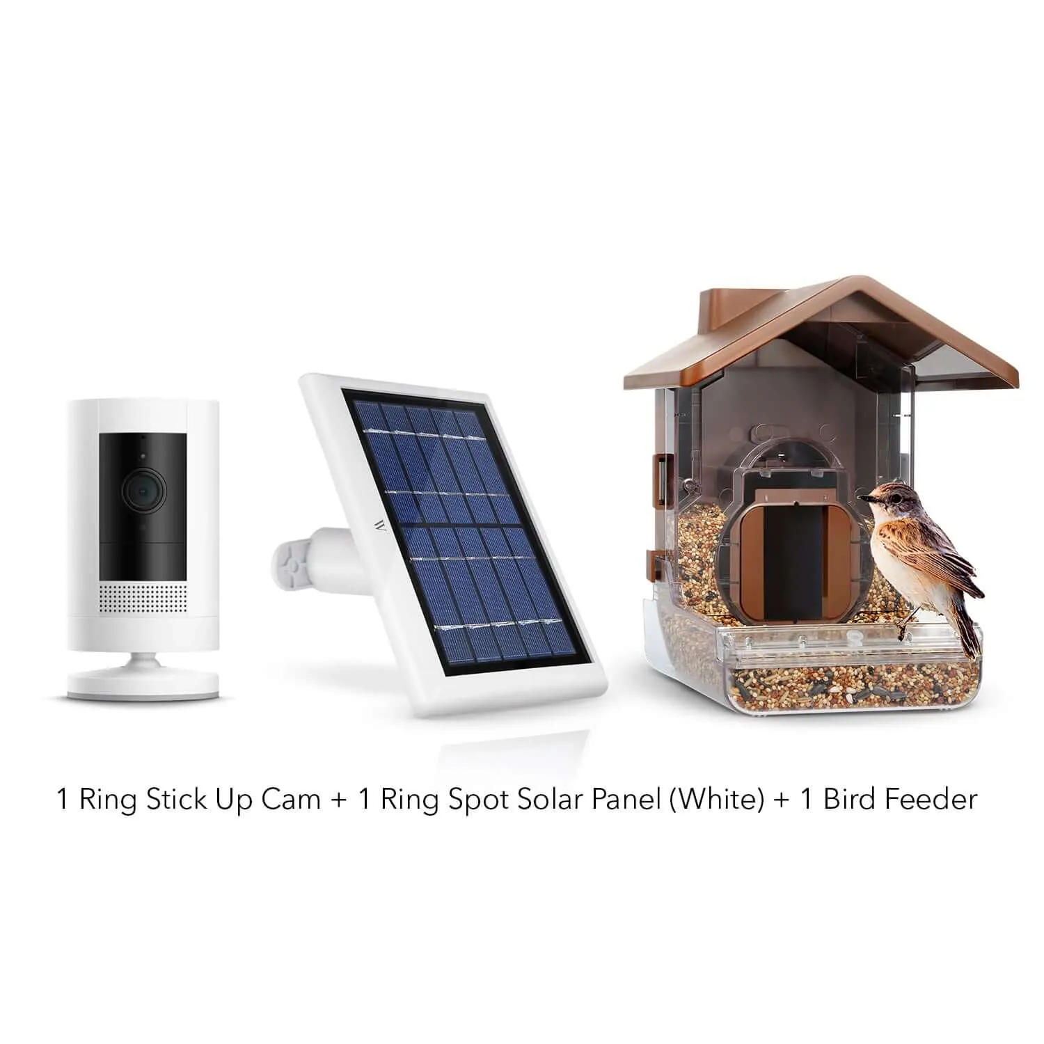 Ring Stick Up Cam Battery   Bird Feeder Camera Case   Solar Panel Bundle