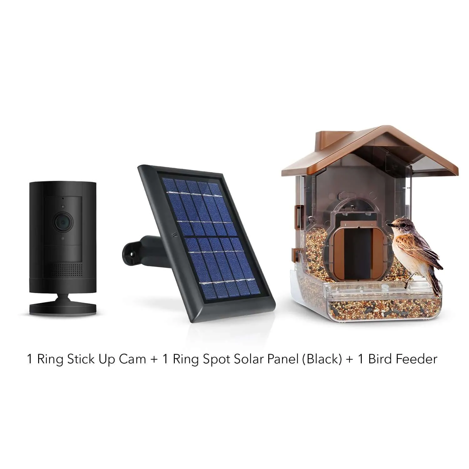 Ring Stick Up Cam Battery   Bird Feeder Camera Case   Solar Panel Bundle