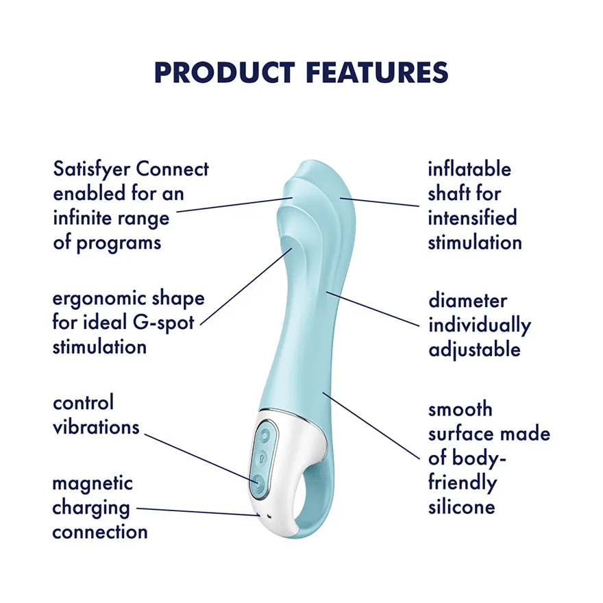 Satisfyer Air Pump Vibrator 5 App-Controlled