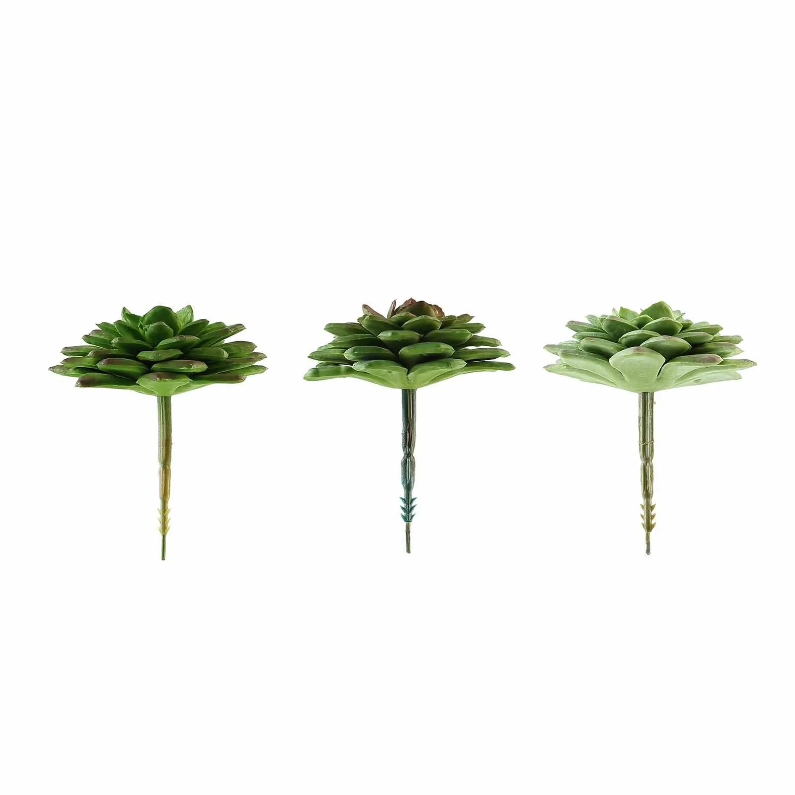 Set of 3 | 3" Parva Echeveria Stems Decorative Artificial Plants