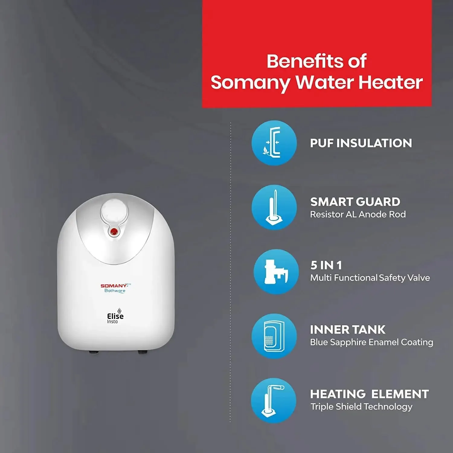 Soamny Elise DG 25ltrs Water Heater