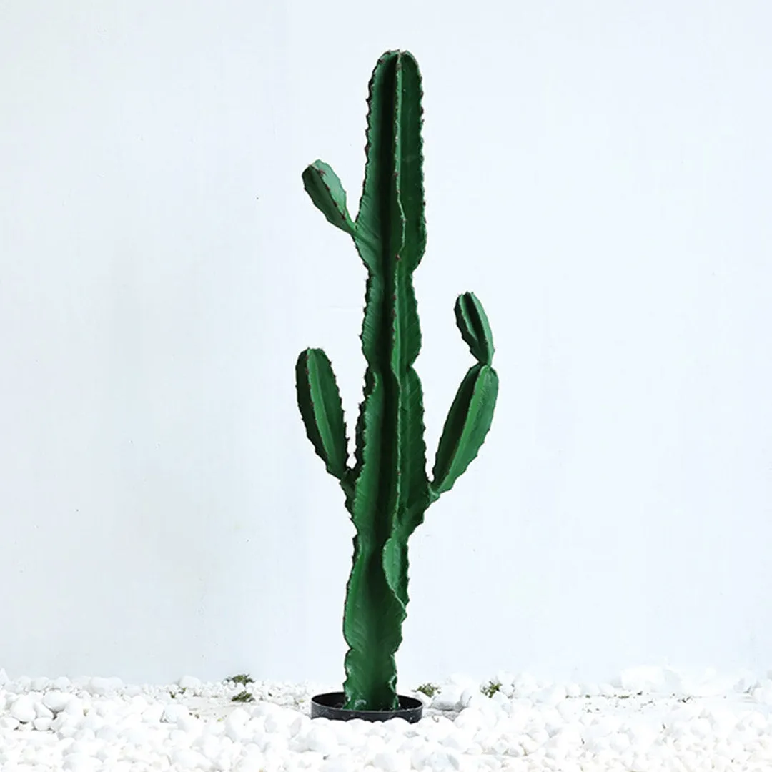 SOGA 120cm Green Artificial Indoor Cactus Tree Fake Plant Simulation Decorative 6 Heads