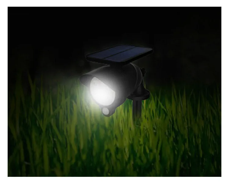 Solar Spot Flood Light with Three Mode LED Light by Automatic Light Sensor & Automatic Human Sensor