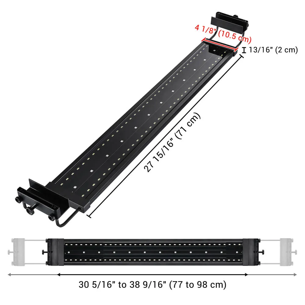 TheLAShop 36 inch Aquarium Light RGB APP & Panel Control Saltwater Freshwater