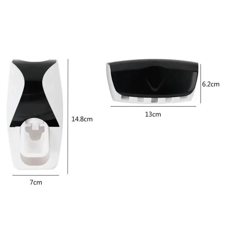 Trendy Toothbrush Holder With Automatic Toothpaste Dispenser