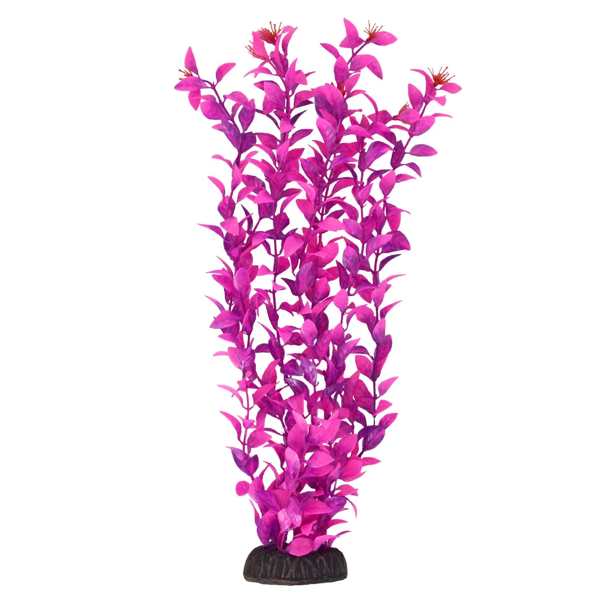 Underwater Treasures Ludwigia Pink Plastic Plant