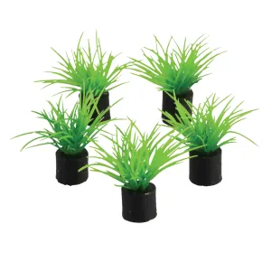 Underwater Treasures Mini Plant Green Grass 1.5" 5 pack