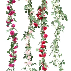 Wedding Arch Flower Vines Artificial Rose Garlands Outdoor Decor