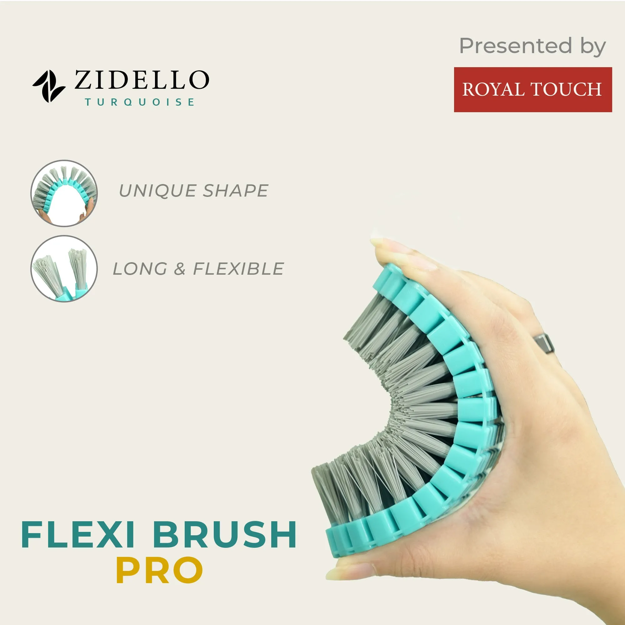 Zidello Flexi Brush -  Multi-Surface cleaner Pro